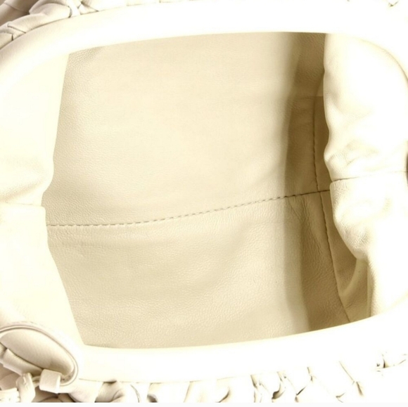 Bottega Veneta The Pouch Intrecciato Nappa Mini Off White - Picture 5 of 5